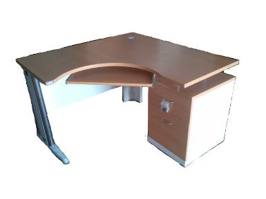 โต๊ะทำงาน L Shape ขาเหล็ก รุ่น M-PDLC-60120