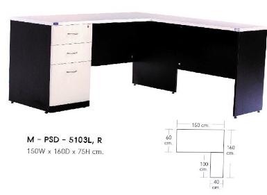 โต๊ะทำงานต่อข้างด้านขวา รุ่น M-PSD-5103