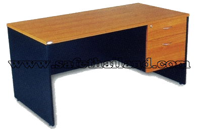 โต๊ะทำงานไม้  รุ่น M-PMD-4502 R,L ขนาด ( 75 x 135 x 75 ) สองลิ้นชัก