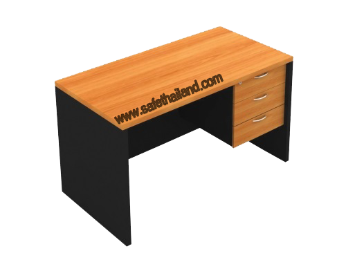 โต๊ะทำงานไม้  รุ่น M-PMD-5003 R,L ขนาด ( 75 x 150 x 75 ) มีสามลิ้นชัก