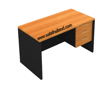 โต๊ะทำงานไม้  รุ่น M-PMD-5003 R,L ขนาด ( 75 x 150 x 75 ) มีสามลิ้นชัก