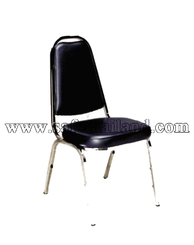 เก้าอี้อเนกประสงค์ รุ่น PCM-001 บุหนัง โครงขาเหล็กชุบโครเมี่ยม